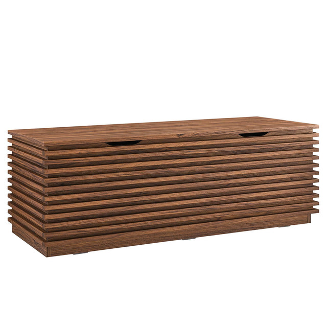 Front. Modway - Render Storage Bench by Modway - Brown.
