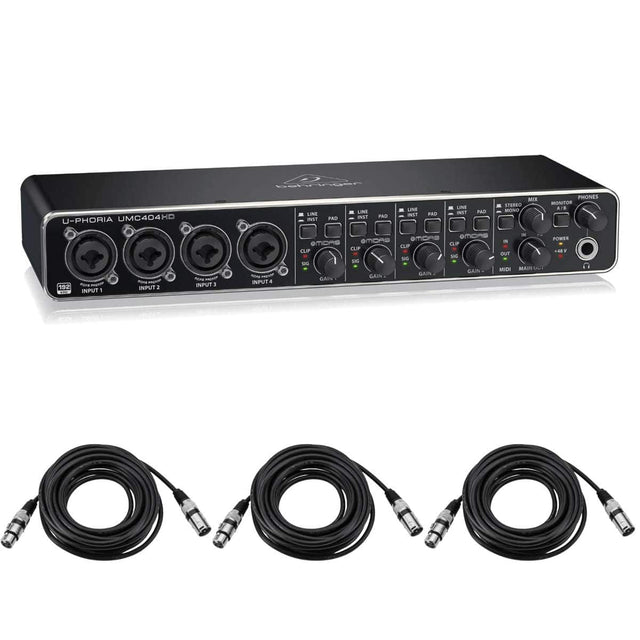 U-PHORIA UMC404HD

LINE IN 1
LINE IN 2
LINE IN 3
LINE IN 4

PAD
LINE
INST
CLIP
SIG
GAIN

STEREO IN
MIX
MONITOR
PHONES

MIDI IN
MAIN OUT

POWER

192kHz

INPUT 1
INPUT 2
INPUT 3
INPUT 4

CLIP
CLIP
CLIP
CLIP

GAIN
GAIN
GAIN
GAIN

MAIN OUT
+8dB

PHONES