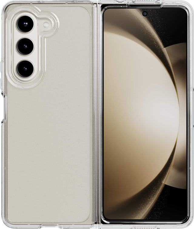 Front. Tech21 - Tech21 Evo Clear Case for Galaxy Z Fold5 - Clear - Clear.