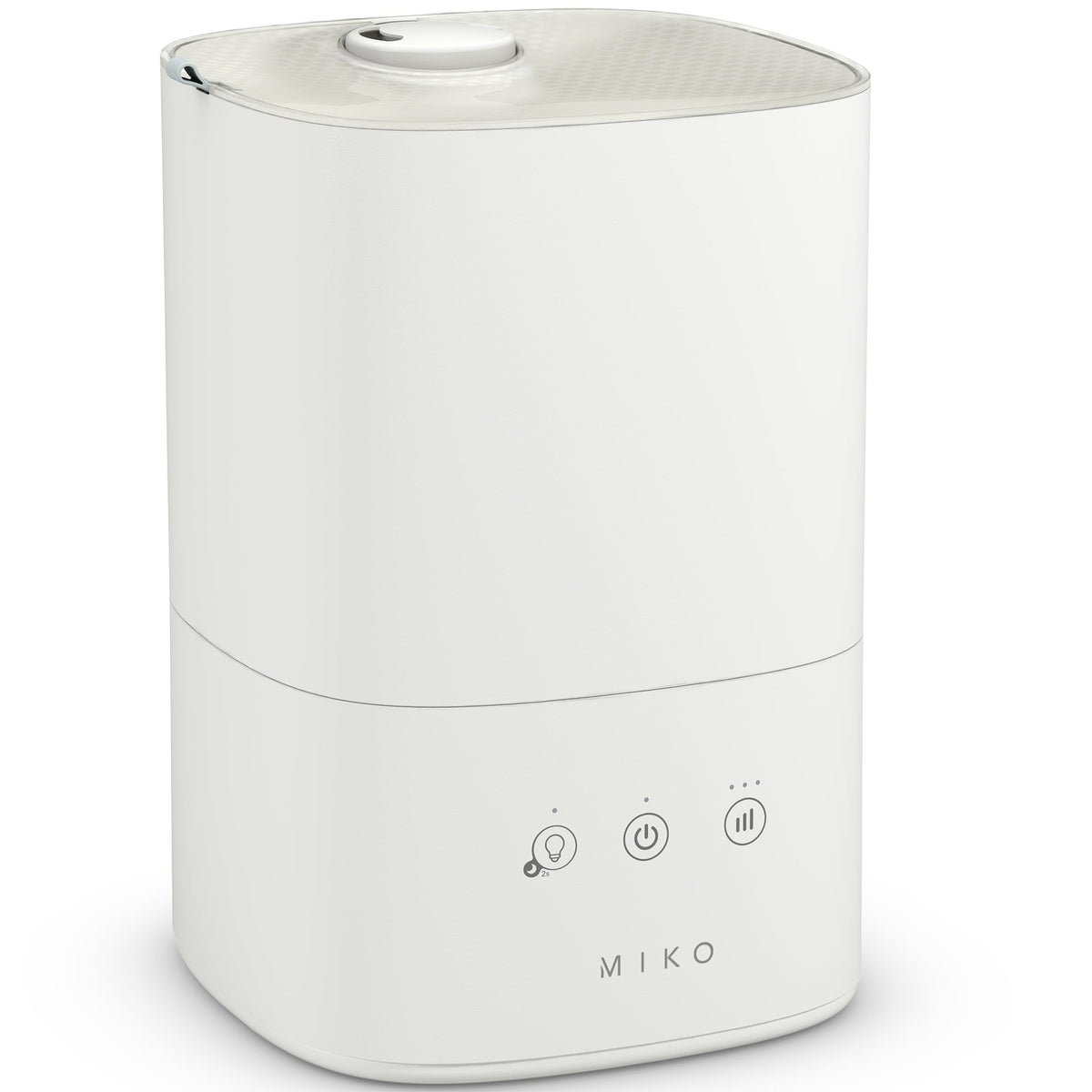 Miko - Breeze Ultrasonic Humidifier – 750 sq. ft. Coverage, 3L Tank, Cool Mist & Aromatherapy – - White