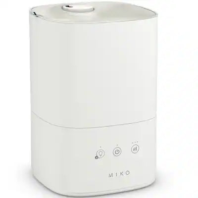 Miko - Breeze Ultrasonic Humidifier – 750 sq. ft. Coverage, 3L Tank, Cool Mist & Aromatherapy –