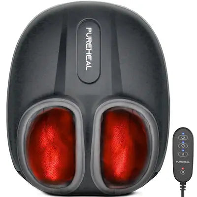 Pureheal - Foot Massager with Heat,Shiatsu Foot Massager Machine for Plantar Fasciitis, Fathers Day Gift for Men Dad Grandpa