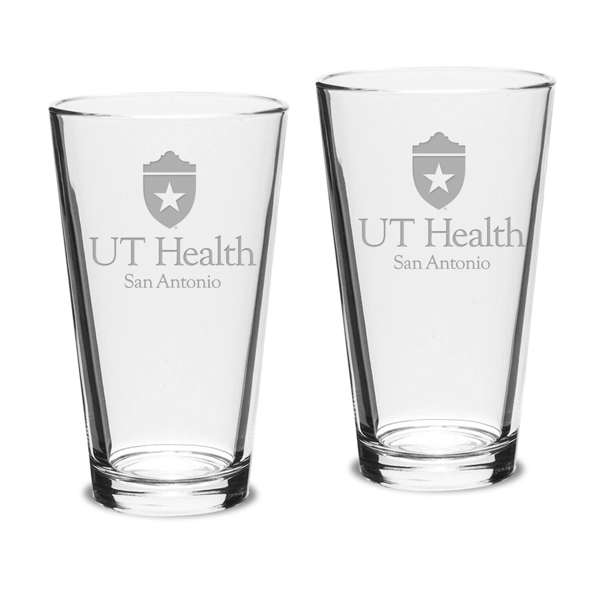 Jardine - Texas Health San Antonio 16oz. Two-Piece Classic Pub Glass Set - Multicolor