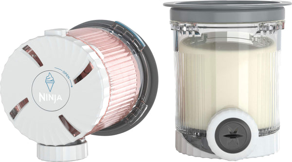 Ninja - Swirl by CREAMi Pints and Lids, 2 Pack - Grey Lids