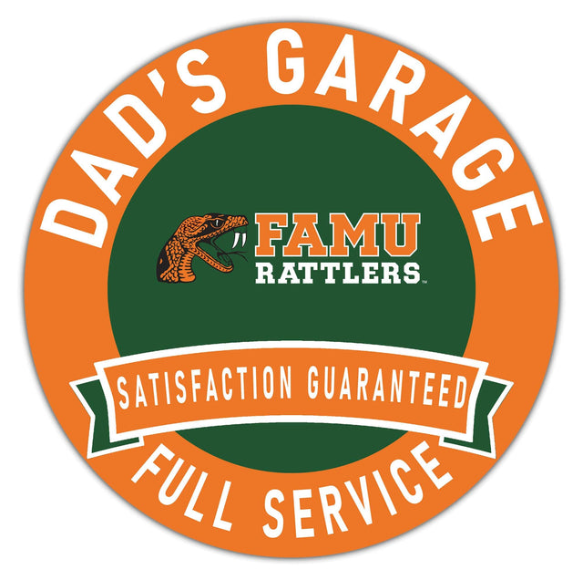 DAD'S GARAGE  
FAMU RATTLLERS  
SATISFACTION GUARANTEED  
FULL SERVICE