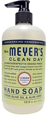 Mrs. Meyer's - Clean Day Hand Soap, Lemon Verbena Scent, 12.5 fl oz - Clear