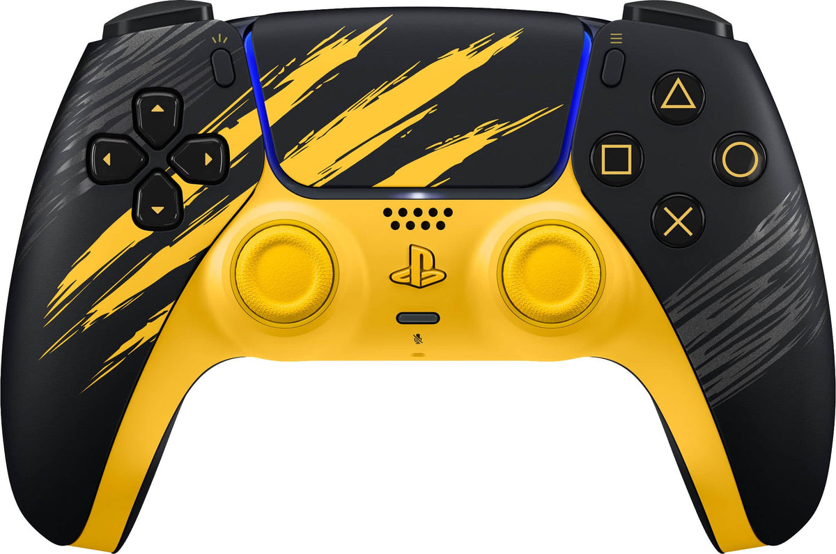Sony Interactive Entertainment - DualSense Wireless Controller for PS5, PC, Mac & Mobile - Marvel’s Wolverine Battle Limited Edition - Yellow