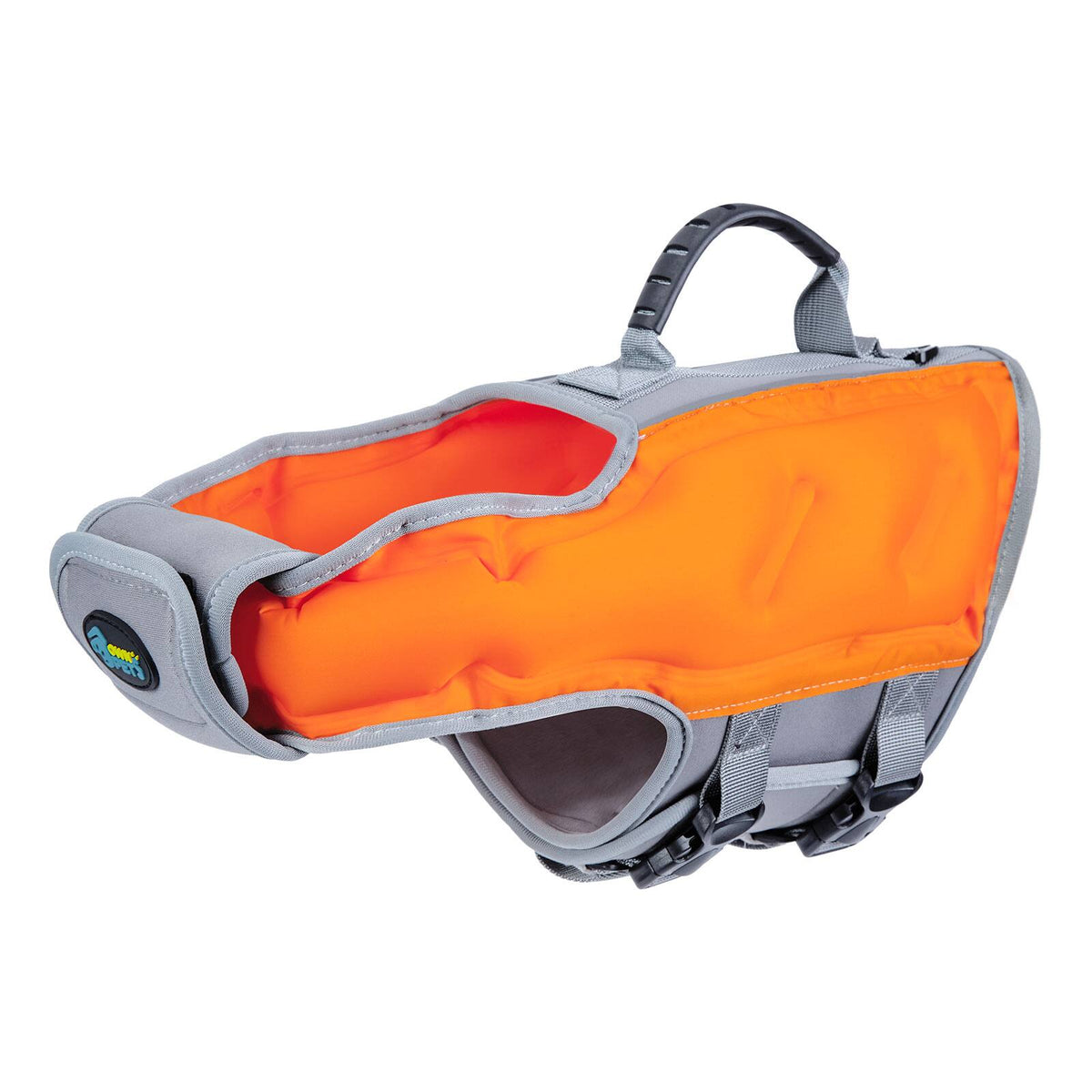 Ownpets - Inflatable Dog Life Jacket with Reflective Strips, Size M - Orange