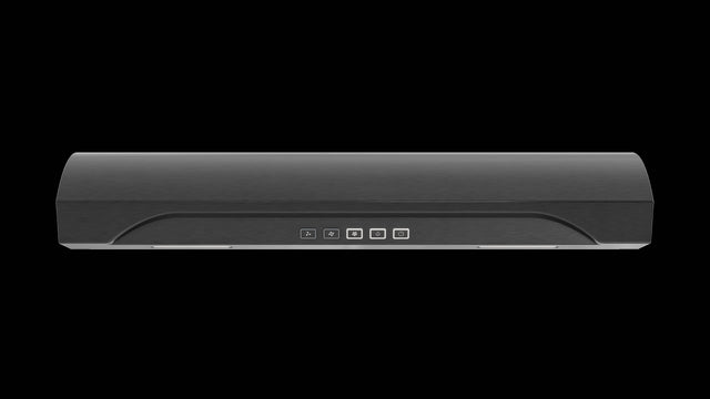 Front. Broan - Alta 30-Inch 350 MAX Blower CFM 1.5 Sones Black Stainless Range Hood - Stainless Steel.