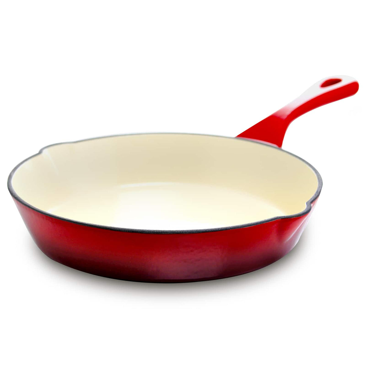 Crockpot - Crock Pot Artisan 8 in. Round Enameled Cast Iron Skillet in Scarlet - Red