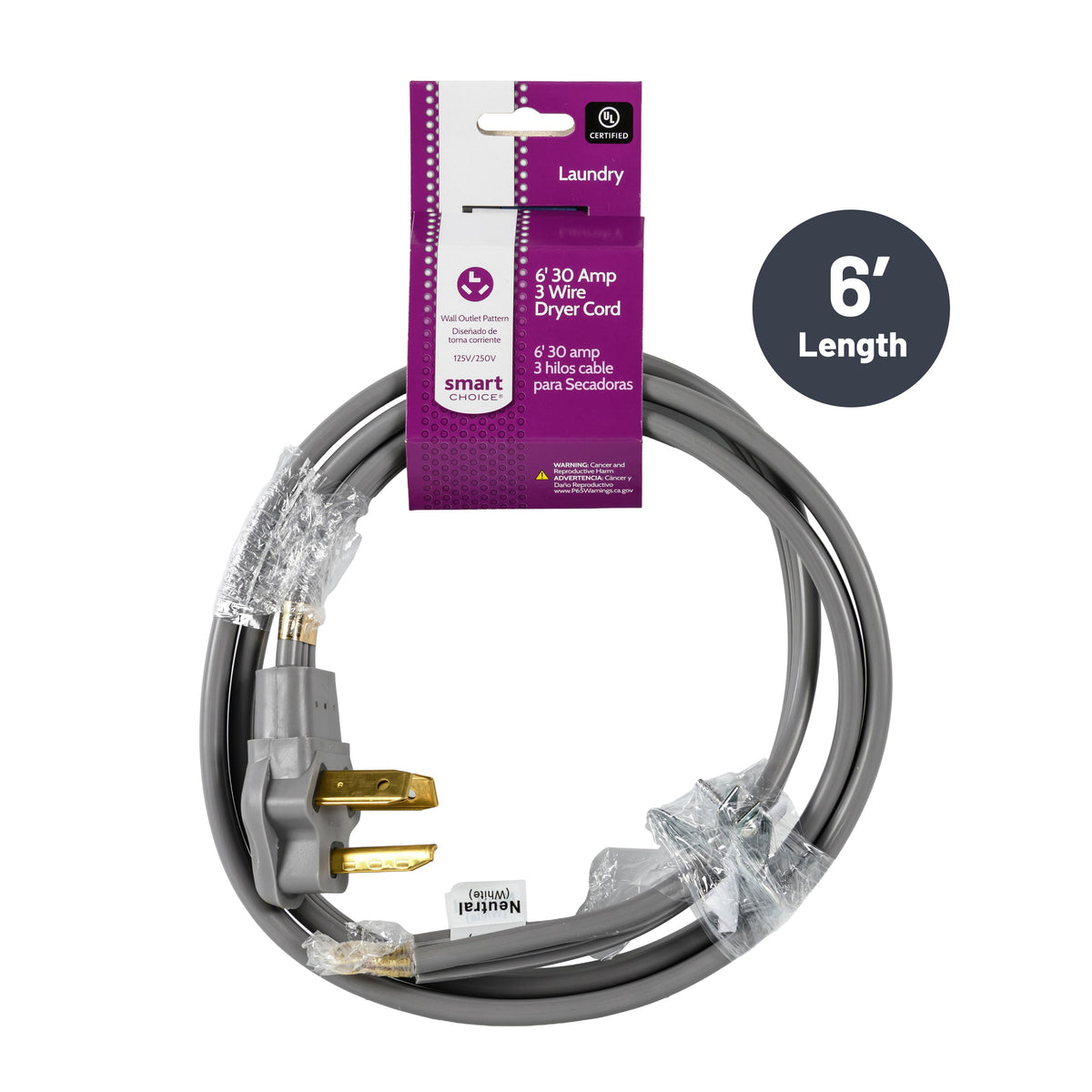 Smart Choice - Dryer 3Prong Cord