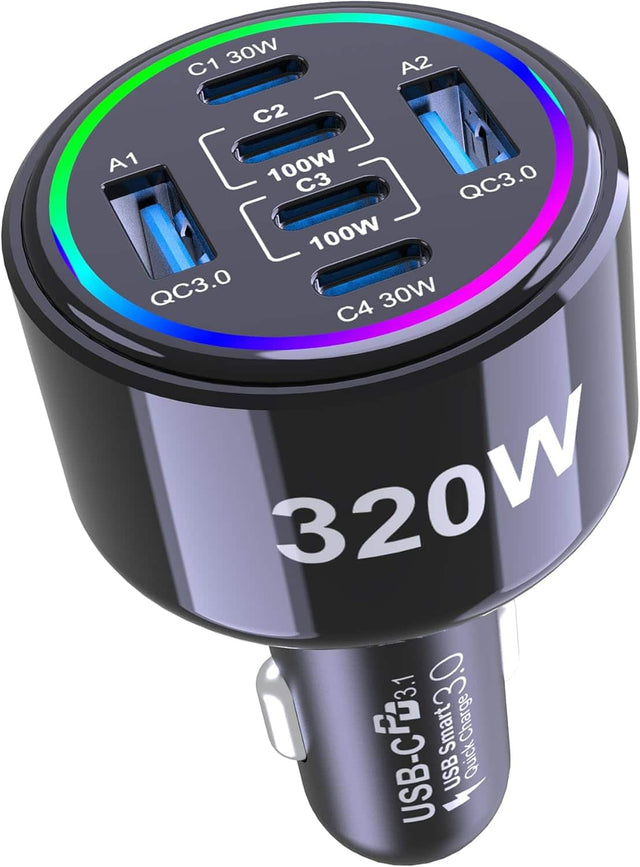30W A2 C1 C2 A1 100W C3 QC3.0 100W QC3.0 30W C4 320W 3.1 USB-C USB-C 3.1 USB-C Quick Smart Charge