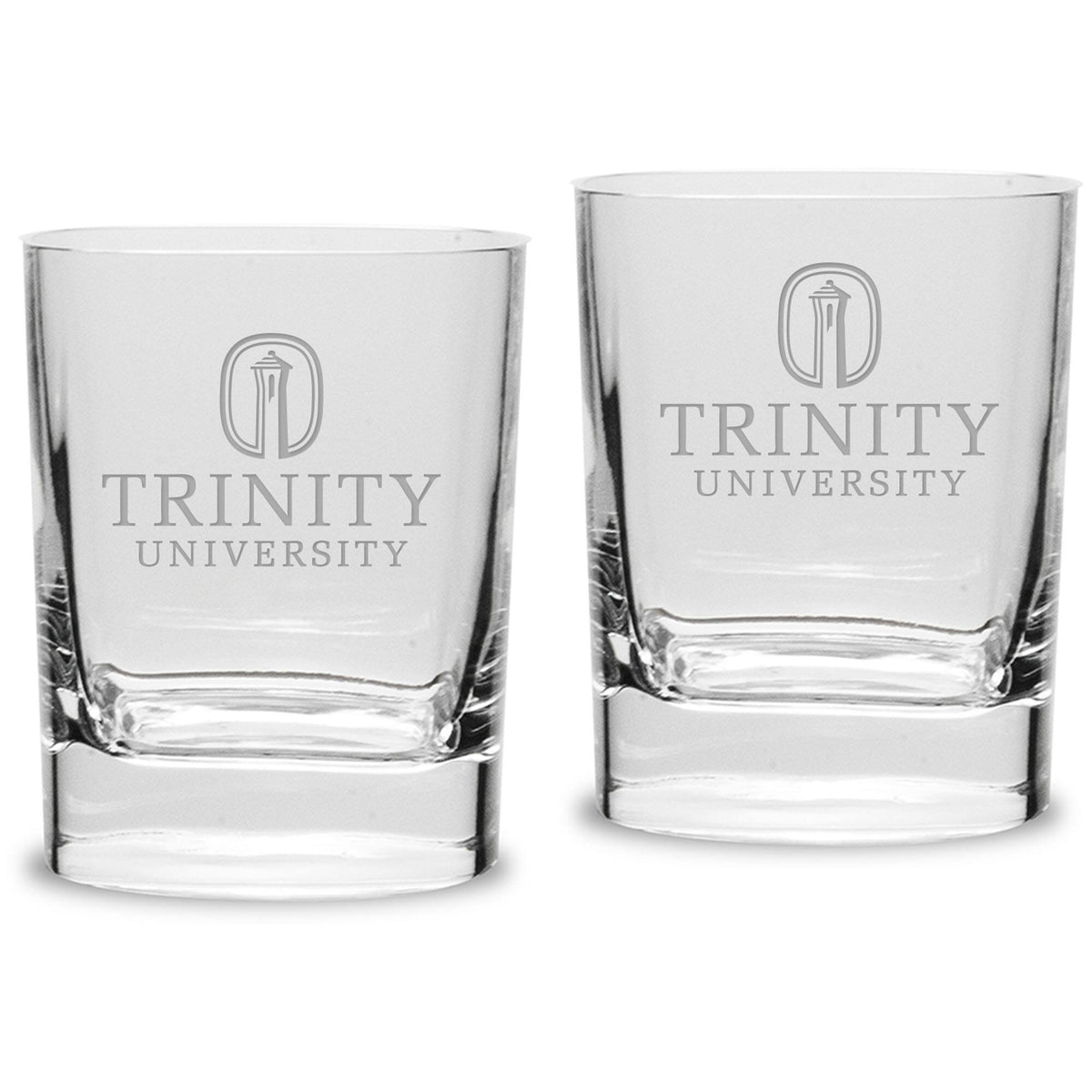 Jardine - Trinity Tigers 11.75oz. Square Double Old Fashioned Glass Set - Multicolor