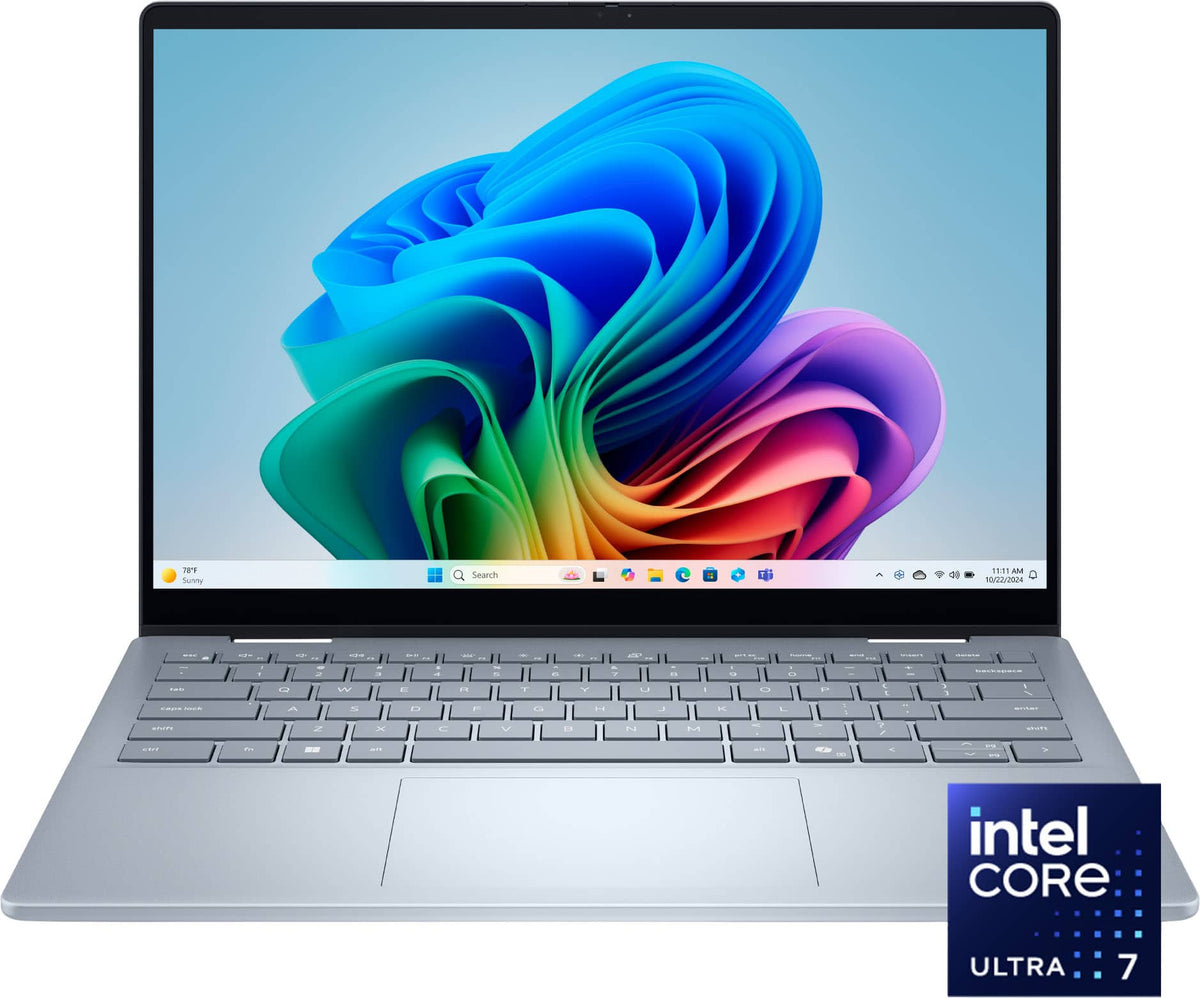 Dell - Plus 14" 2K 2-in-1 Laptop - Intel Core Ultra 7 Series 2 256V 2026 - 16GB Memory - 512GB Storage - Copilot+ PC - Ice Blue