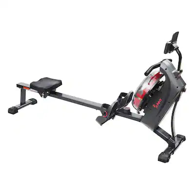 Sunny Health & Fitness - Hydro + Dual Resistance Smart Magnetic Water Rowing Machine