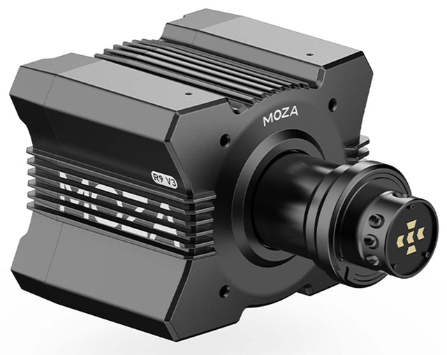 Front. Moza Racing - R9 V3 Direct Drive Sim Racing Wheelbase for Windows - Black.
