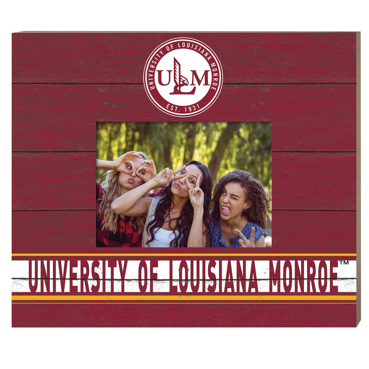 Jardine - ULM Warhawks 11" x 13" Team Spirit Scholastic Picture Frame - Maroon