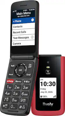 Lively® - Jitterbug Flip3 Easy Prepaid Cell Phone