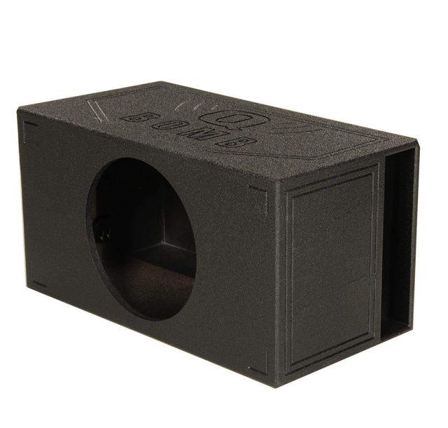 Front. QPower - QPower QBOMB15VL Single 15" Vented Ported Car Subwoofer Sub Box Enclosure QBOMB - Black.