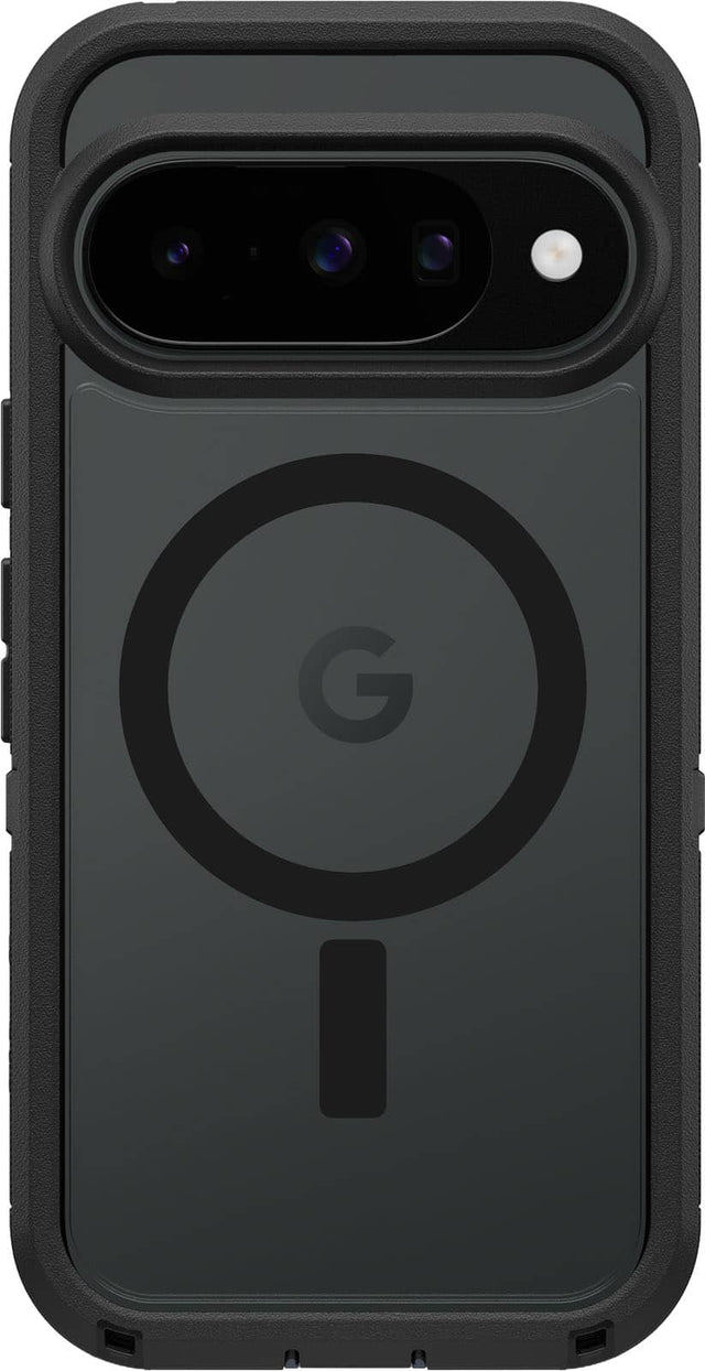 Front. OtterBox - Defender Series Pro XT Hard Shell with Magnets for Pixel 10 and Pixel 10 Pro - Dark Side.