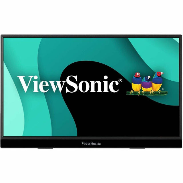Front. ViewSonic - VX1655 15.6" IPS LED FHD Portable Monitor (USB-C, Mini HDMI) - Black.