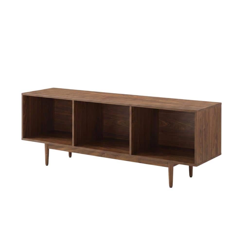 Crosley Furniture - Liam Large Record Player Stand With Vinyl Storage - Walnut