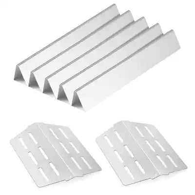 VEVOR - Flavorizer Bars and Heat Deflectors, 17 inch Grill Replacement Part, for Weber Genesis 300 Series Grills