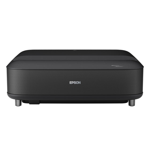 Front. Epson - Lifestudio Grand 4K PRO-UHD UST Laser Projector, 3,600 Lumens of Color & White Brightness,  Sound by Bose Technology - Black.