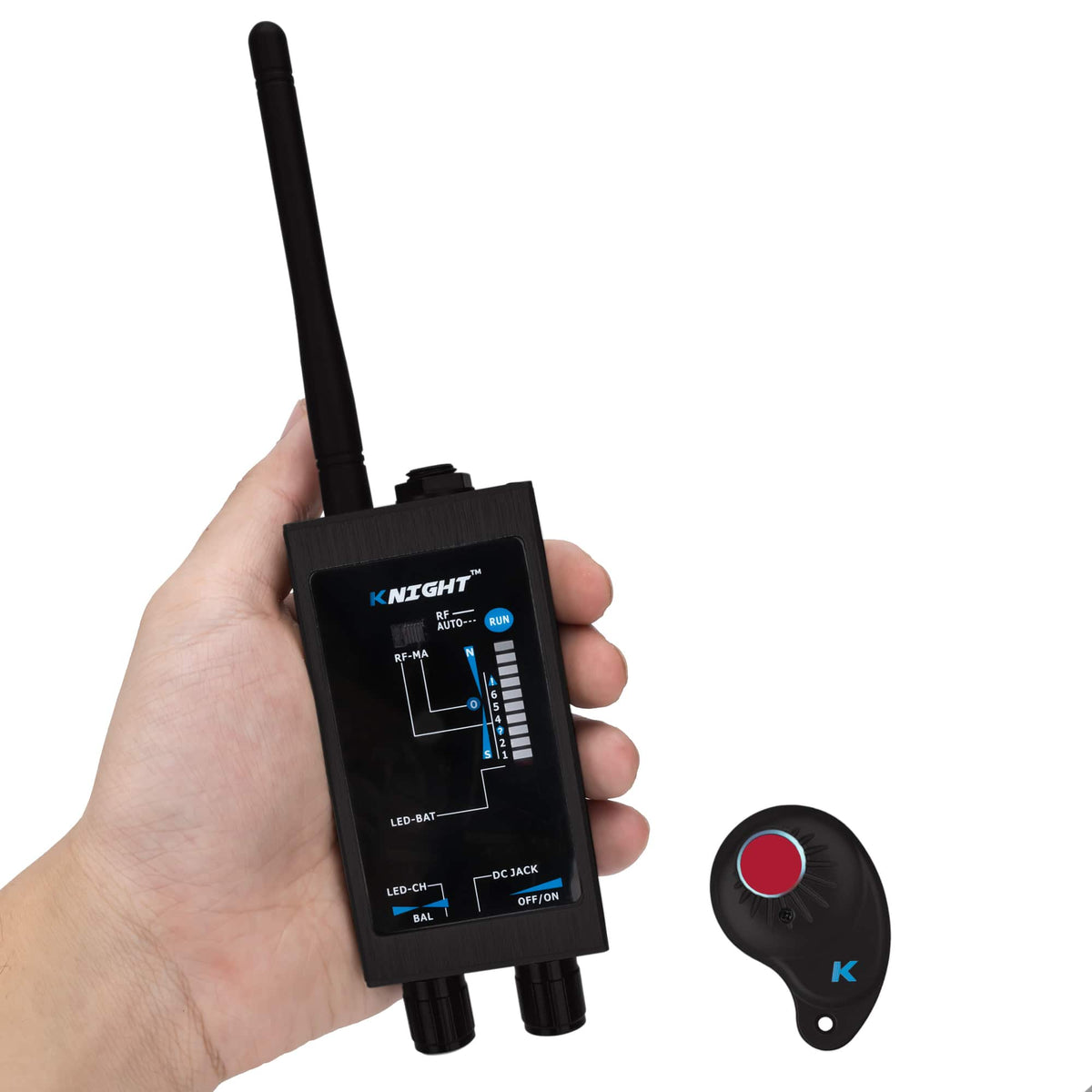 Knight Security - Premium Hidden Devices Detector - Hidden Camera RF Detectors & Bug Detector | Hidden Camera Finder, GPS Tracker - Black