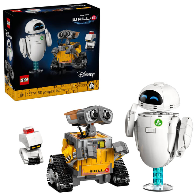 LEGO  
Disney PIXAR  
WALL-E  

18+  
43279  
811 pcs/pzs  

LEGO  
Disney PIXAR  
WALL-E  

18+  
43279  
811 pcs/pzs