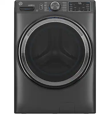 GE - 5.0 Cu. Ft. Stackable Smart Front Load Washer with Steam, SmartDispense and Odorblock Ultra Fresh Vent System