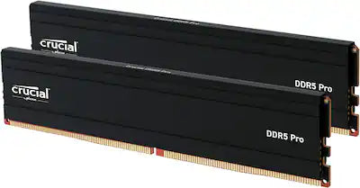Crucial - Pro 128GB (2x64GB) DDR5 5600MHz C46 UDIMM Desktop Memory