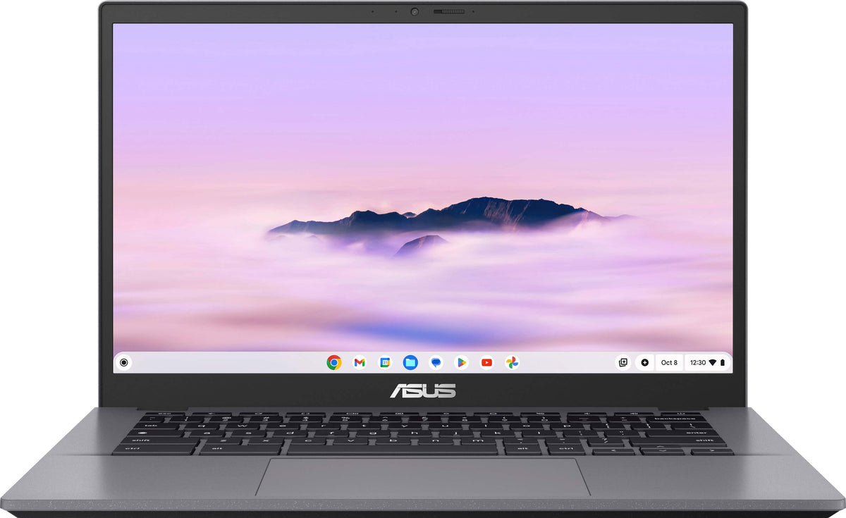 ASUS - CX34 14" FHD Chromebook Plus Laptop with Google AI - Intel Core i5 - 8GB Memory - 128GB Storage - Rock Grey