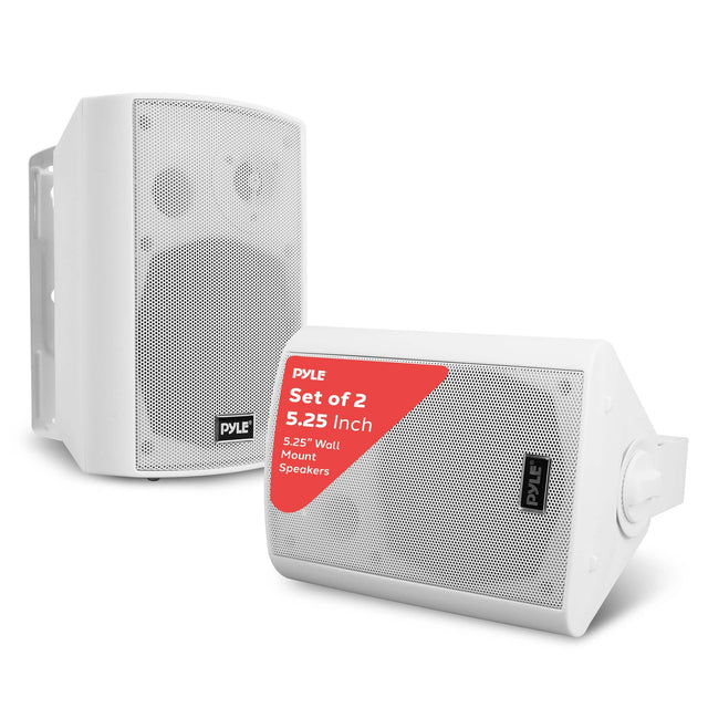 PYLE, PYLE, Set of 2, 5.25 Inch, 5.25" Wall Mount Speakers, PYLE