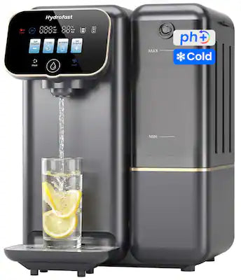 Hydrofast - C100 Countertop Reverse Osmosis Water Filter System, 6 Stage Filtration, Cold & Room Temp, 3:1 Pure to Drain, BPA Free