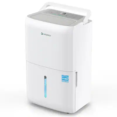 Waykar - 80-Pint Energy Star Quiet Dehumidifier with Bucket and Auto Defrost for Bedroom and Basement, Max 5000 sq. ft