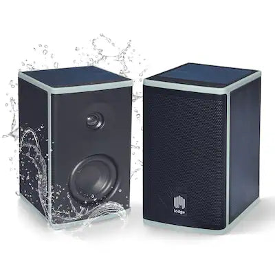 Lodge - Solar Powered, Premium Sound, Outdoor, Landscape, Weatherproof Bluetooth Speaker 2-Pack (Pair)