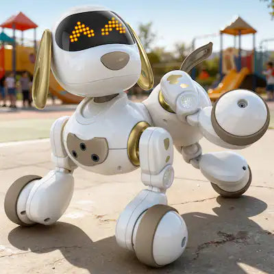 Ruko - 18011 Smart Robot Dog Toy for Kids, Interactive Puppy with Remote & Gesture Control,Gifts for boys and girls