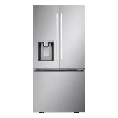 LG - 33-in Wide Standard-Depth MAX 24.5 Cu. Ft. Smart French Door Refrigerator with Dual Ice