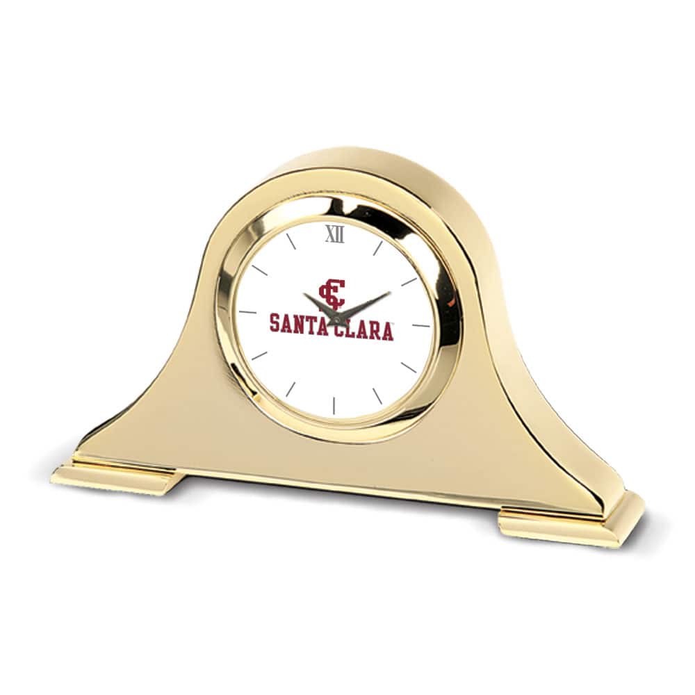 Jardine - Santa Clara Broncos Team Napoleon Desk Clock - Gold