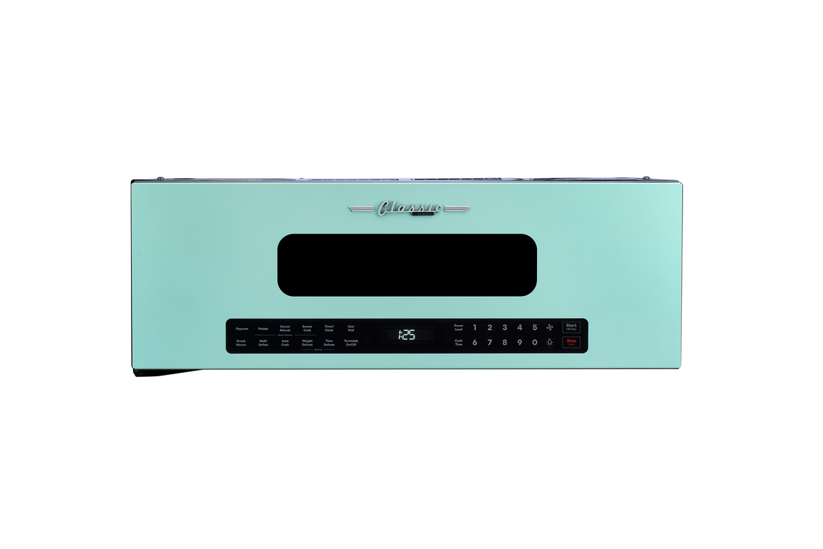 Unique Appliances - 30" Classic Retro Over-the-Range Microwave - Ocean Mist Turquoise