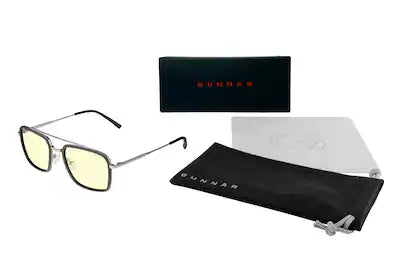 GUNNAR - Barron Computer Glasses with Blue Light Reduction, Amber Lenses
