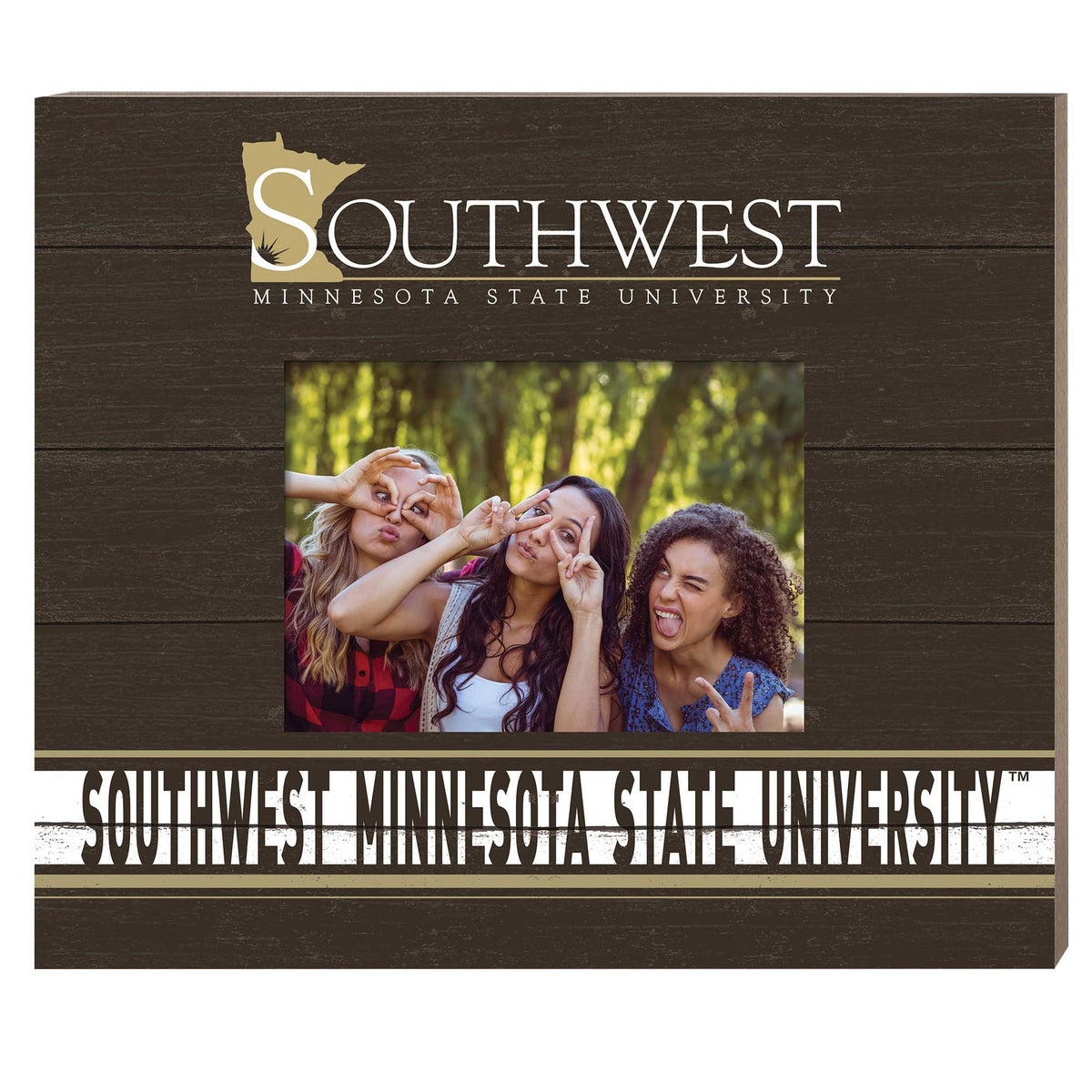 Jardine - Southwest Minnesota State Mustangs 11" x 13" Team Spirit Scholastic Picture Frame - Brown