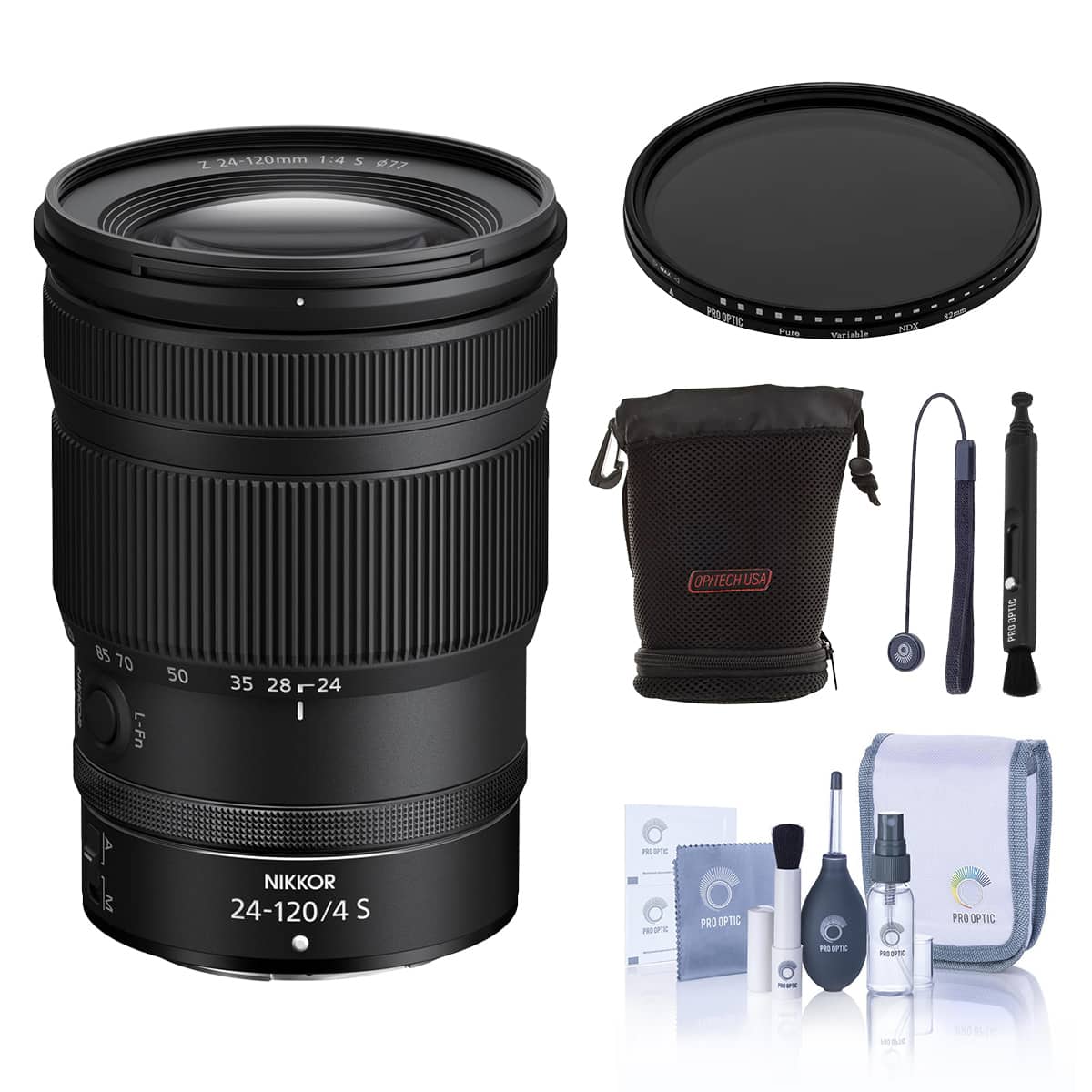 Bundle - Nikon - NIKKOR Z 24-120mm f/4 S Lens with Essentials Kit