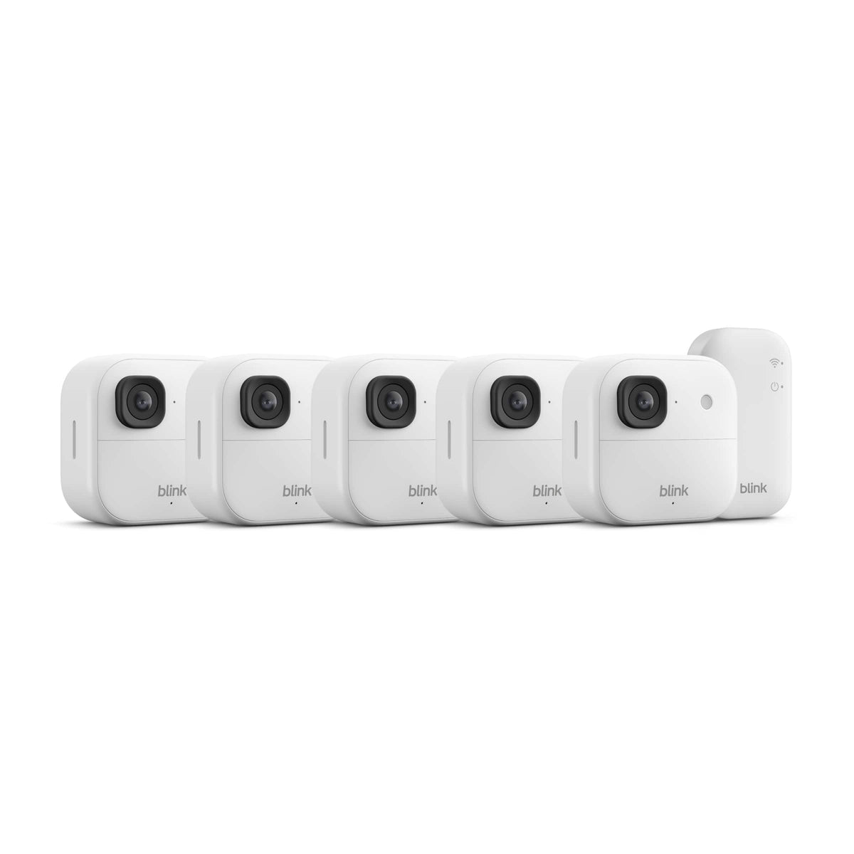 Blink - Outdoor 2K+ Wireless Smart Security Camera, 2K video, Two-way audio w/ noise cancellation, Smart detection - 5CAM - White