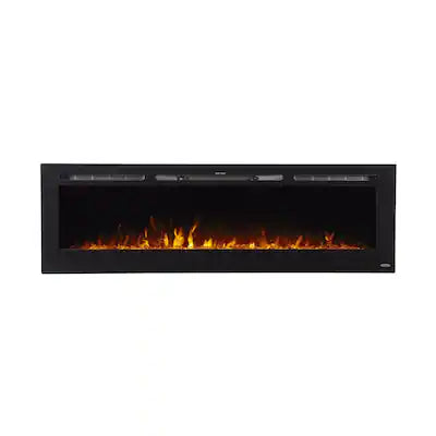 Touchstone Home Products - 72 in. Wall Mounted Recessed Sideline Smart Electric Fireplace 1500W