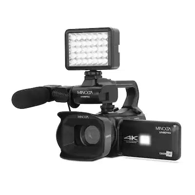 Minolta - MN4KPRO 64MP 4K Ultra HD Autofocus Pro Camcorder Kit