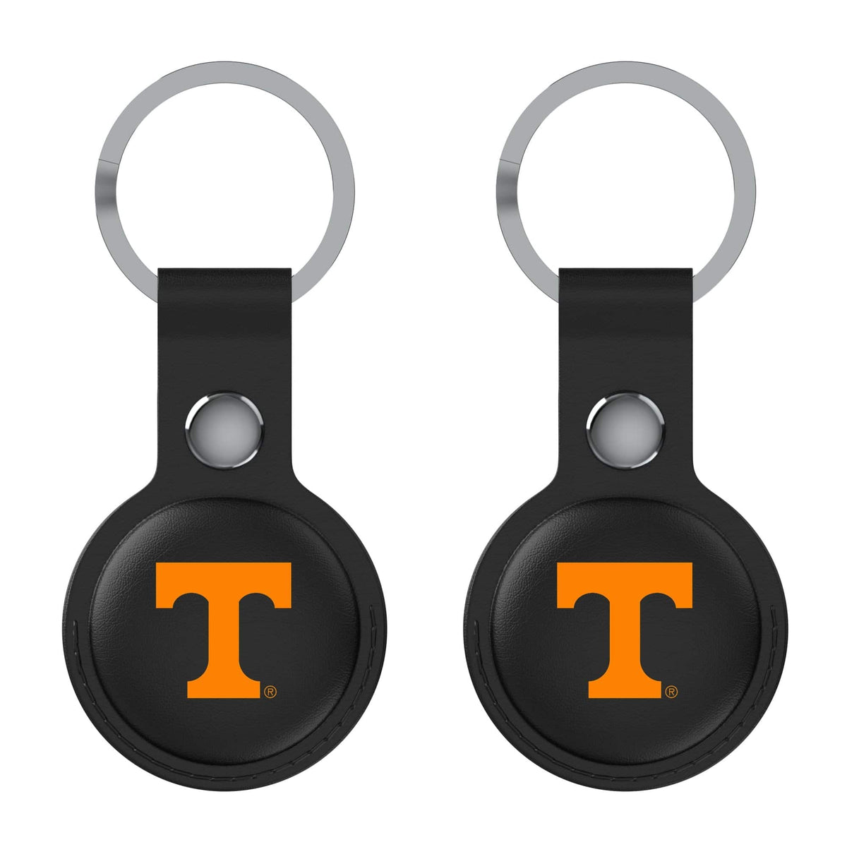 Keyscaper - Tennessee Volunteers Leatherette AirTag Holder 2-Pack - No Size - Black