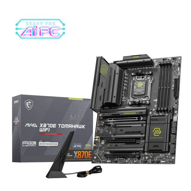 READY FOR AI PC

MSI MAG X870E TOMAHAWK WIFI

AMD RYZEN 5000 DESKTOP READY

MSI GAMING LAN
