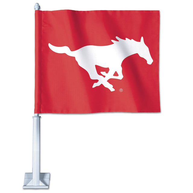 Front. WinCraft - SMU Mustangs Double-Sided Car Flag - Multicolor.
